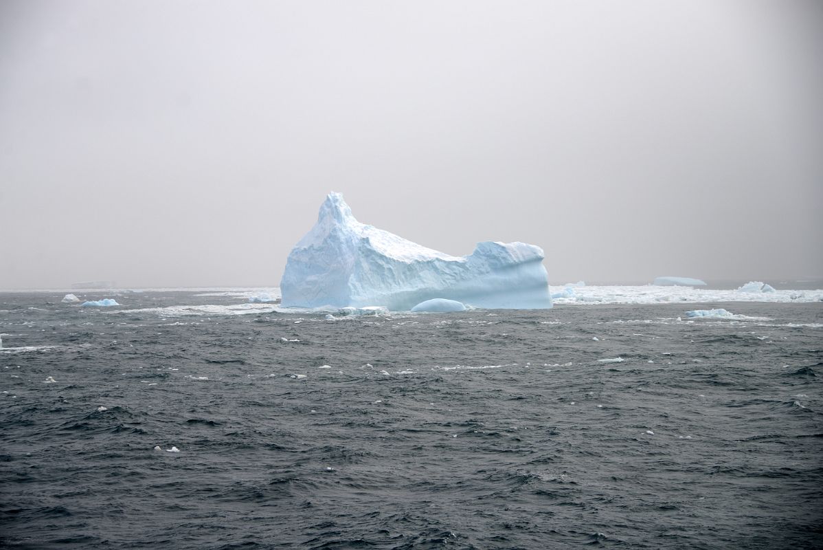 16C First View Of An Iceberg From Quark Expeditions Cruise Ship Nearing The End Of The Drake Passage Sailing To Antarctica